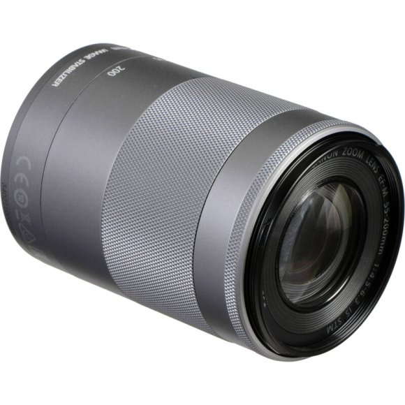 Объектив Canon EF-M 55-200mm f/4.5-6.3 IS STM Silver  Объектив Canon EF-M 55-200mm f/4.5-6.3 IS STM Silver