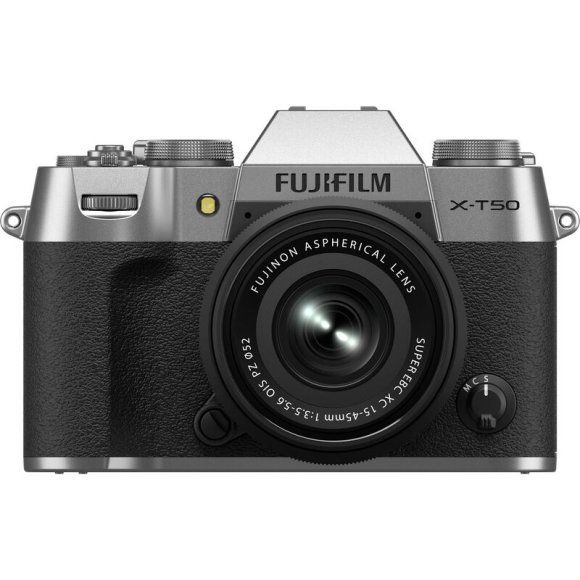 Фотоаппарат Fujifilm X-T50 Kit Fujinon XC 15-45mm f/3.5-5.6, серебристый 