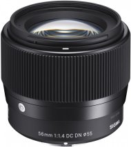 Объектив Sigma AF 56mm f/1.4 DC DN Contemporary for Sony E, чёрный Объектив Sigma AF 56mm f/1.4 DC DN Contemporary for Sony E, чёрный
