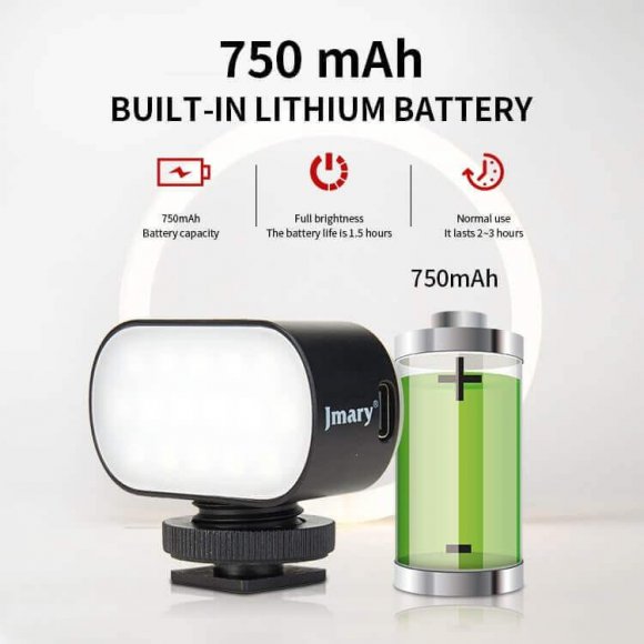 Jmary FM-16RGB Mini RGB Video Fill Light Jmary FM-16RGB Mini RGB Video Fill Light