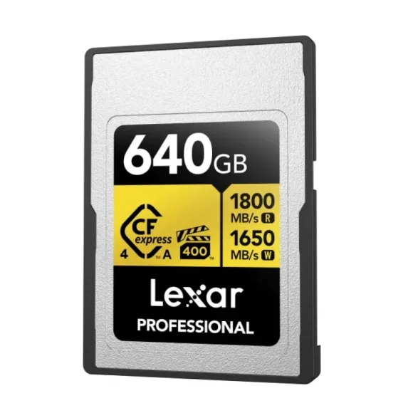 Lexar Professional CFexpress Type A Gold 640Gb R/W 1800/1650МБ (LCAGOLD640G-RNENG) Lexar Professional CFexpress Type A Gold 640Gb R/W 1800/1650МБ (LCAGOLD640G-RNENG)