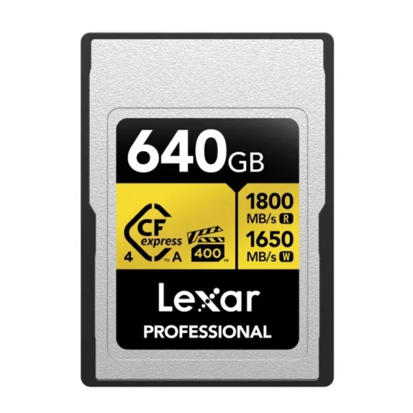 Lexar Professional CFexpress Type A Gold 640Gb R/W 1800/1650МБ (LCAGOLD640G-RNENG) Lexar Professional CFexpress Type A Gold 640Gb R/W 1800/1650МБ (LCAGOLD640G-RNENG)