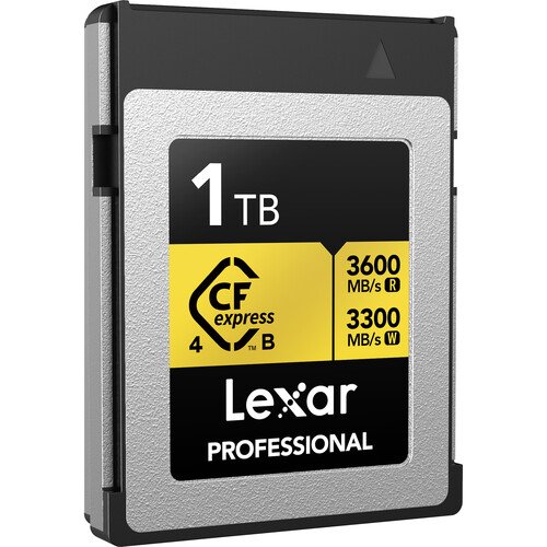 Карта памяти Lexar Professional Gold CFexpress 4.0 Type B 1TB, R/W 3600/3300 МБ/с Карта памяти Lexar Professional Gold CFexpress 4.0 Type B 1TB, R/W 3600/3300 МБ/с