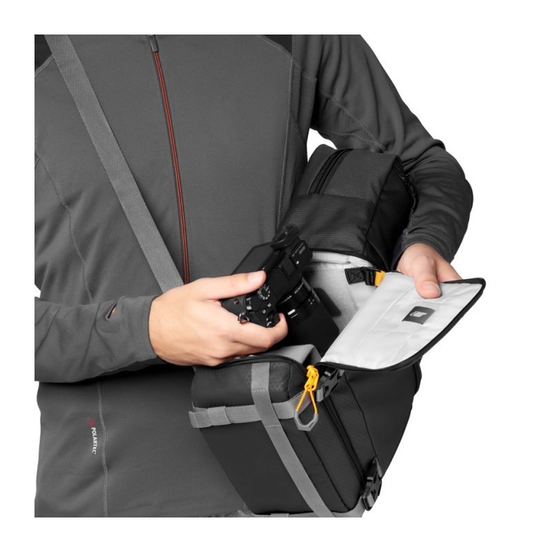 Borsa Sling Lowepro Slingshot SL 250 AW III – Leggera Per Reflex E Drone, Con Scomparto Tablet 13” E Copertura Antipioggia