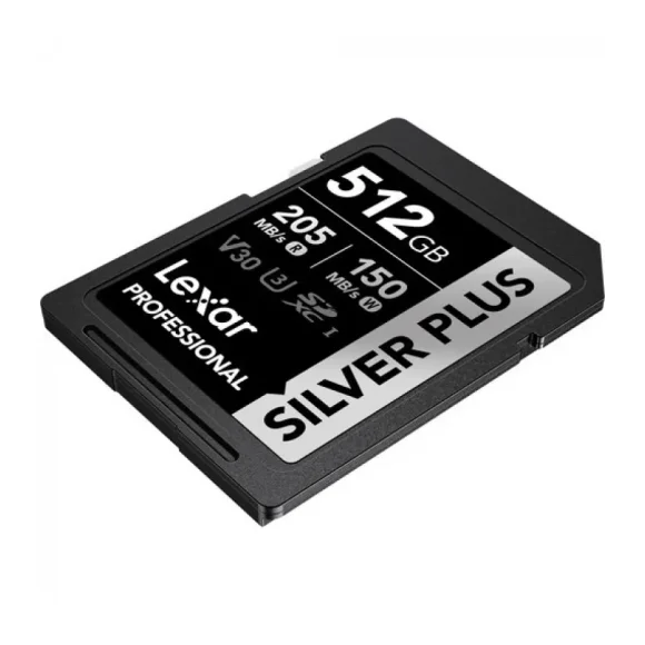 Карта памяти 512GB Lexar Professional SILVER PLUS SDXC (205/150Mb/s) C10 V30 U3 Карта памяти 512GB Lexar Professional SILVER PLUS SDXC (205/150Mb/s) C10 V30 U3