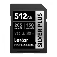 Карта памяти 512GB Lexar Professional SILVER PLUS SDXC (205/150Mb/s) C10 V30 U3 Карта памяти 512GB Lexar Professional SILVER PLUS SDXC (205/150Mb/s) C10 V30 U3