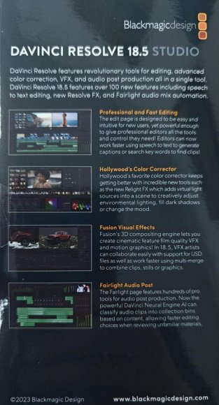 Ключ DAVINCI RESOLVE 18.5 STUDIO Ключ DAVINCI RESOLVE 18.5 STUDIO