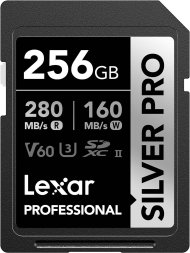 Карта памяти Lexar 256GB Professional UHS-II SDXC 280/160 MB/s U3 V60 SILVER Карта памяти Lexar 256GB Professional UHS-II SDXC 280/160 MB/s U3 V60 SILVER