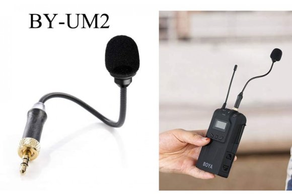 Boya BY-UM2 Гибкий микрофон с 3,5мм разъёмом TRS конденсаторный всенаправленный Boya BY-UM2 Гибкий микрофон с 3,5мм разъёмом TRS конденсаторный всенаправленный