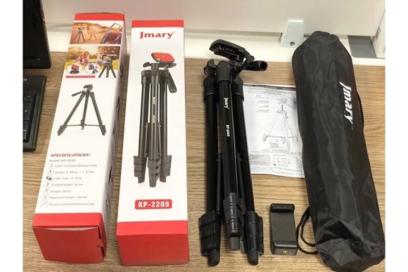 Штатив Jmary KP-2205 Black для съёмки с фото, видеокамер и смартфон 