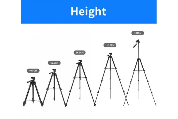 Штатив Jmary KP-2205 Black для съёмки с фото, видеокамер и смартфон 