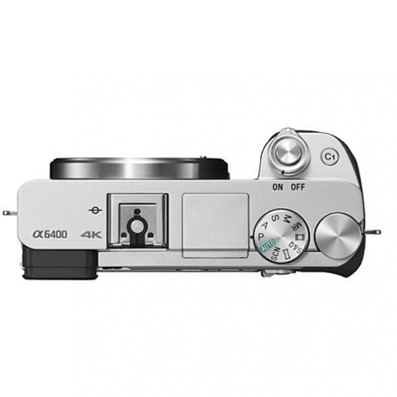Фотоаппарат Sony Alpha ILCE-6400 Body, серебристый 