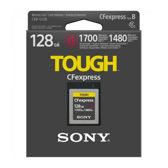 Карта памяти Sony 128GB CFexpress Type B TOUGH Memory Card 