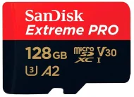 Карта памяти SanDisk Extreme PRO microSDXC 128 ГБ  UHS-1 R/W 200/90 МБ/с, адаптер на SD Карта памяти SanDisk Extreme PRO microSDXC 128 ГБ  UHS-1 R/W 200/90 МБ/с, адаптер на SD