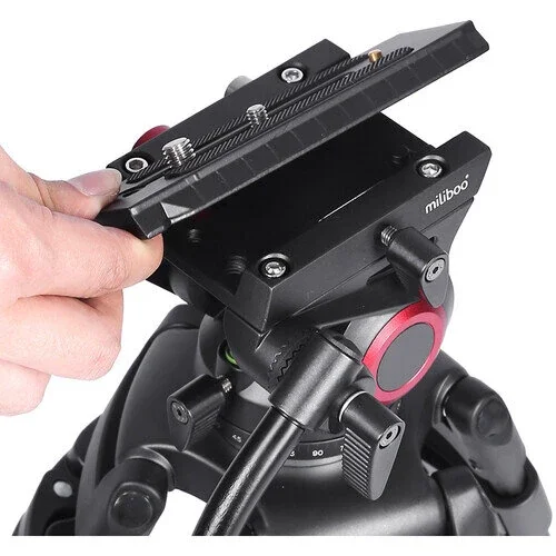 Штатив Miliboo MTT602A II с головой MYT802 II, чёрный 