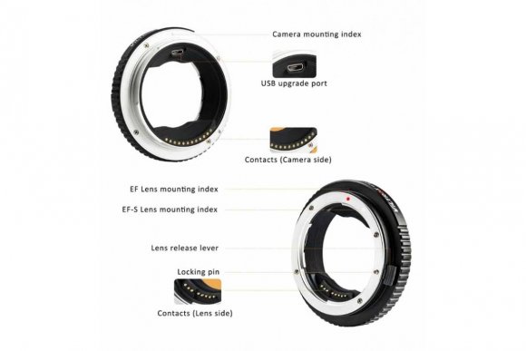 VILTROX EF-GFX (Переходное кольцо для Canon EF lens на Fuji GFX байонет камеры)  VILTROX EF-GFX (Переходное кольцо для Canon EF lens на Fuji GFX байонет камеры)