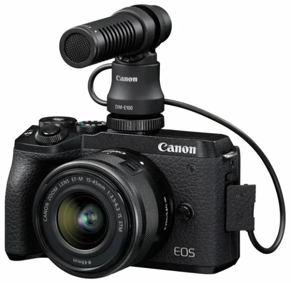 Стереомикрофон направленный Canon DM-E100, чёрный 