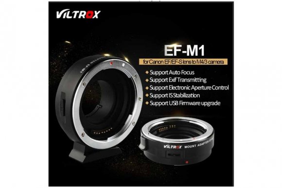 VILTROX EF-M1 (Переходное кольцо для Canon EF/EF-S байонет на M43 камеры) VILTROX EF-M1 (Переходное кольцо для Canon EF/EF-S байонет на M43 камеры)
