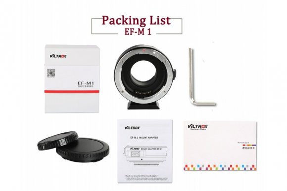 VILTROX EF-M1 (Переходное кольцо для Canon EF/EF-S байонет на M43 камеры) VILTROX EF-M1 (Переходное кольцо для Canon EF/EF-S байонет на M43 камеры)