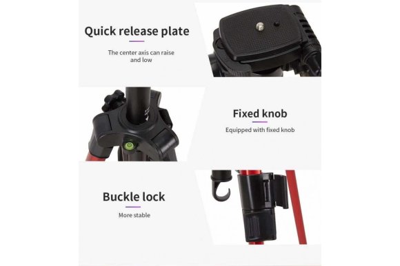 Штатив Jmary KP-2254 Black два в одном штатив и монопод [50cm/165cm,нагрузка 4 кг] 