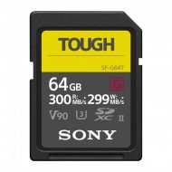 Карта памяти Sony TOUGH G SDXC 64GB SF-G UHS-II U3 V90 300/299MB/s  Карта памяти Sony TOUGH G SDXC 64GB SF-G UHS-II U3 V90 300/299MB/s