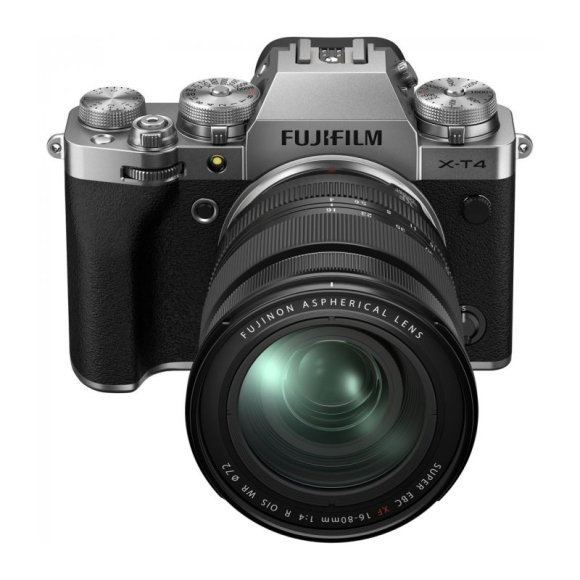 Фотоаппарат Fujifilm X-T4 Kit XF 16-80mm F4 R OIS WR, серебристый 