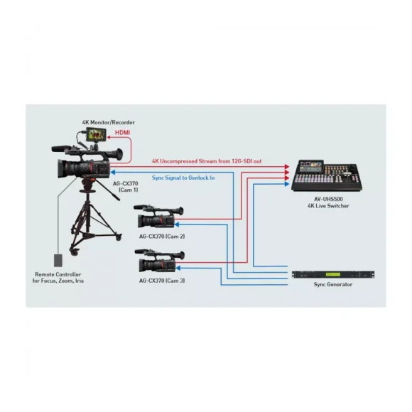 Видеокамера Panasonic AG-CX370EJ Видеокамера Panasonic AG-CX370EJ