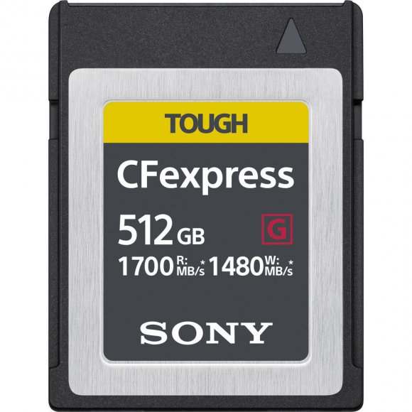 Sony 512GB CFexpress Type B TOUGH Memory Card (CEBG512/J) 