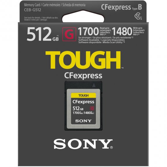 Карта памяти Sony 512GB CFexpress Type B TOUGH M Memory Card (CEBG512/J) 
