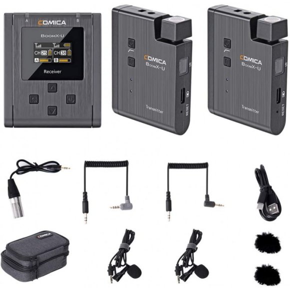 COMICA BoomX-U U2 (TX+TX+RX) Микрофонная радиосистема   COMICA BoomX-U U2 (TX+TX+RX) Микрофонная радиосистема