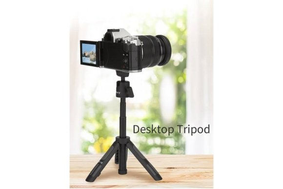 Jmary MT-19 Мини настольный штатив c селфи-моноподом для съёмки с фото, видеокамер и смартфон Jmary MT-19 Мини настольный штатив c селфи-моноподом для съёмки с фото, видеокамер и смартфон