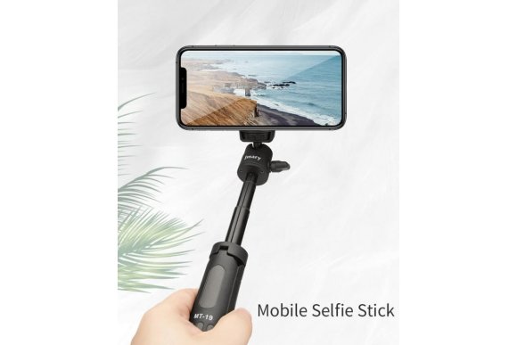 Jmary MT-19 Мини настольный штатив c селфи-моноподом для съёмки с фото, видеокамер и смартфон Jmary MT-19 Мини настольный штатив c селфи-моноподом для съёмки с фото, видеокамер и смартфон