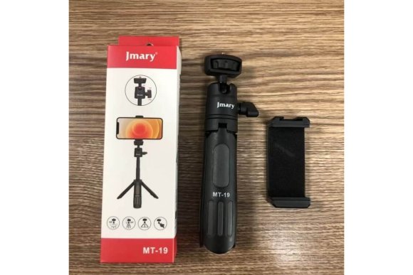 Jmary MT-19 Мини настольный штатив c селфи-моноподом для съёмки с фото, видеокамер и смартфон Jmary MT-19 Мини настольный штатив c селфи-моноподом для съёмки с фото, видеокамер и смартфон