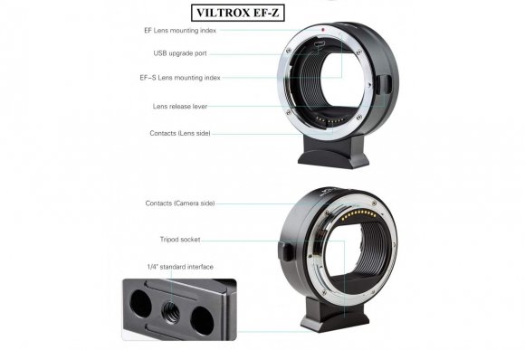 VILTROX EF-Z (Переходное кольцо для объективов серии Canon EF и EF-S YF на Nikon Z крепление камеры) VILTROX EF-Z (Переходное кольцо для объективов серии Canon EF и EF-S YF на Nikon Z крепление камеры)
