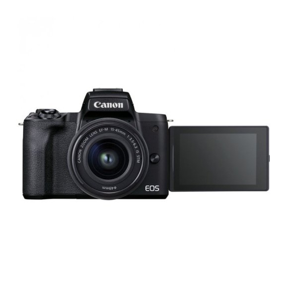 Фотоаппарат Canon EOS M50 Mark II Kit EF-M 15-45mm f/3.5-6.3 IS STM, чёрный Фотоаппарат Canon EOS M50 Mark II Kit EF-M 15-45mm f/3.5-6.3 IS STM, чёрный