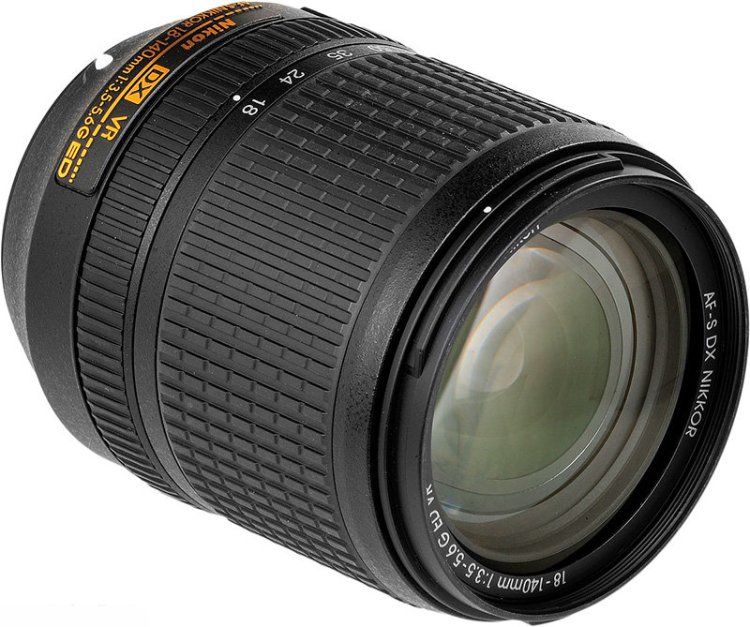 Объектив Nikon AF-S DX NIKKOR 18-140mm f/3.5-5.6G ED VR, чёрный с доставкой по Москве и всей России