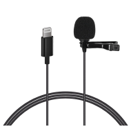 COMICA CVM-V01SP (Mi) 4.5м Всенаправленный петличный микрофон с разъемом Lighting для Apple  COMICA CVM-V01SP (Mi) 4.5м Всенаправленный петличный микрофон с разъемом Lighting для Apple