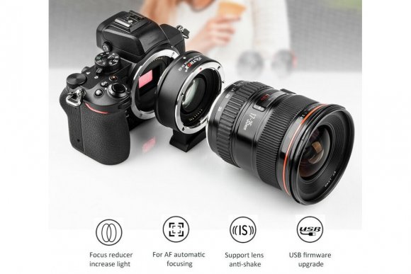  VILTROX EF-Z2 (Переходное кольцо Speed Booster для Canon EF и EF-S на Nikon Z крепление беззеркальной камеры) 