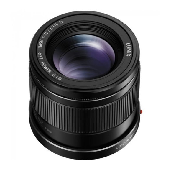 Объектив Panasonic 42.5mm f/1.7 G Aspherical Power O.I.S., чёрный  Объектив Panasonic 42.5mm f/1.7 G Aspherical Power O.I.S., чёрный