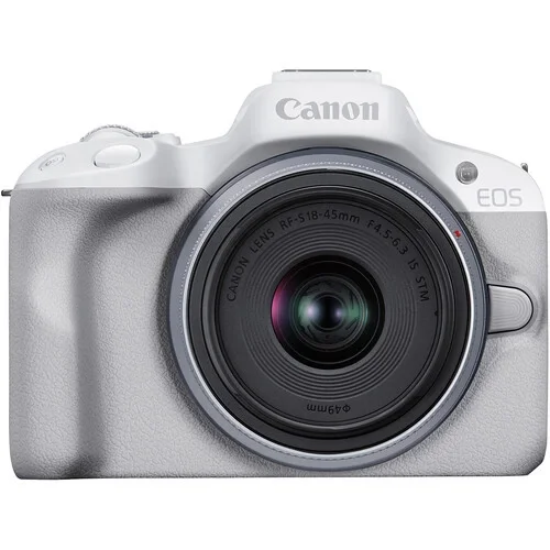 Фотоаппарат Canon EOS R50 Kit RF-S 18-45mm F4.5-6.3 IS STM, белый 