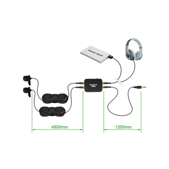 COMICA CVM-DUAL.LAV-D03 Двойной петличный микрофон COMICA CVM-DUAL.LAV-D03 Двойной петличный микрофон
