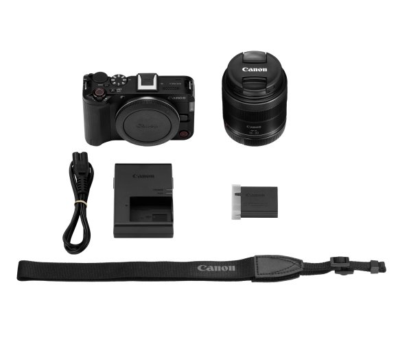 Фотоаппарат Canon EOS R50 V Kit 14-30mm IS STM PZ, чёрный  Фотоаппарат Canon EOS R50 V Kit 14-30mm IS STM PZ, чёрный