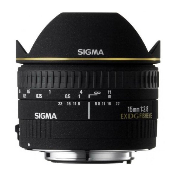Объектив Sigma AF 15mm f/2.8 EX DG Diagonal Fisheye for Canon EF, чёрный Объектив Sigma AF 15mm f/2.8 EX DG Diagonal Fisheye for Canon EF, чёрный