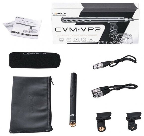 COMICA CVM-VP2 кардиоидный конденсаторный XLR микрофон-пушка COMICA CVM-VP2 кардиоидный конденсаторный XLR микрофон-пушка