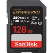 Карта памяти SanDisk 128GB Extreme PRO UHS-II SDXC V60 (280R/100W)