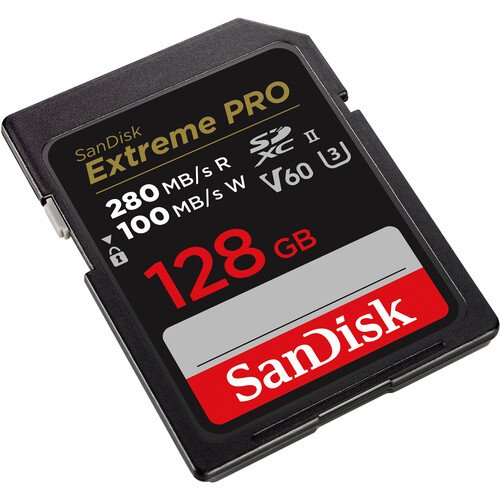 Карта памяти SanDisk 128GB Extreme PRO UHS-II SDXC V60 (280R/100W) Карта памяти SanDisk 128GB Extreme PRO UHS-II SDXC V60 (280R/100W)