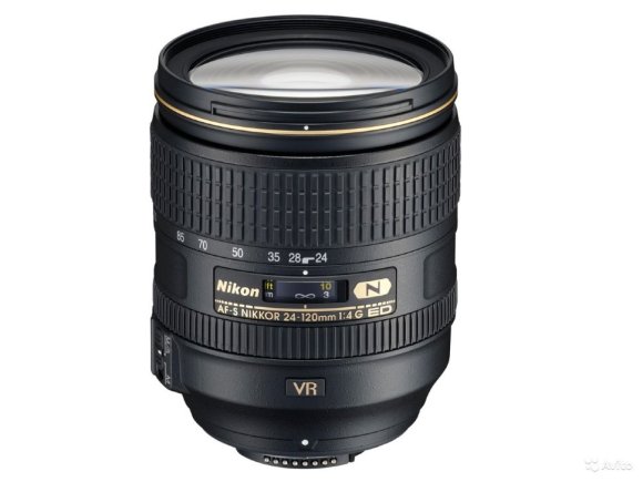 Объектив Nikon AF-S NIKKOR 24-120mm f/4G ED VR, чёрный Объектив Nikon AF-S NIKKOR 24-120mm f/4G ED VR, чёрный