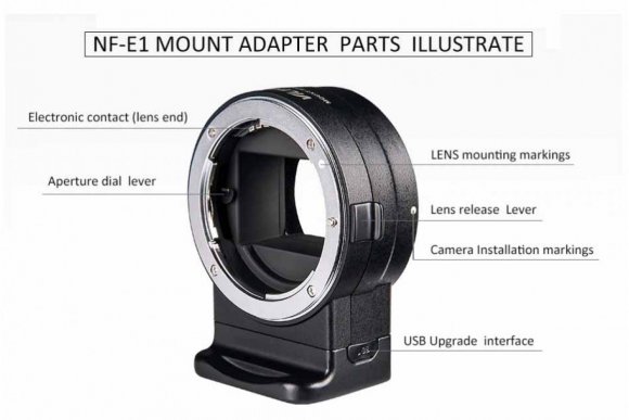 VILTROX NF-E1 (Переходное кольцо VILTROX NF-E1 для Nikon F объективы на Sony E-mount байонет камеры) VILTROX NF-E1 (Переходное кольцо VILTROX NF-E1 для Nikon F объективы на Sony E-mount байонет камеры)