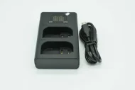 Двойное зарядное устройство DL-DMW BLK22 Micro и C Type USB Charger с инфо индикатором Двойное зарядное устройство DL-DMW BLK22 Micro и C Type USB Charger с инфо индикатором