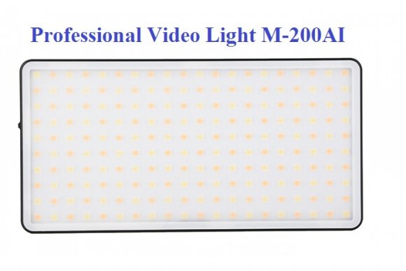 Professional Mini Portable LED Light M-200AI (3200К-5600К) 10 Вт,3.85 В, 4200 мАч Накамерный свет 